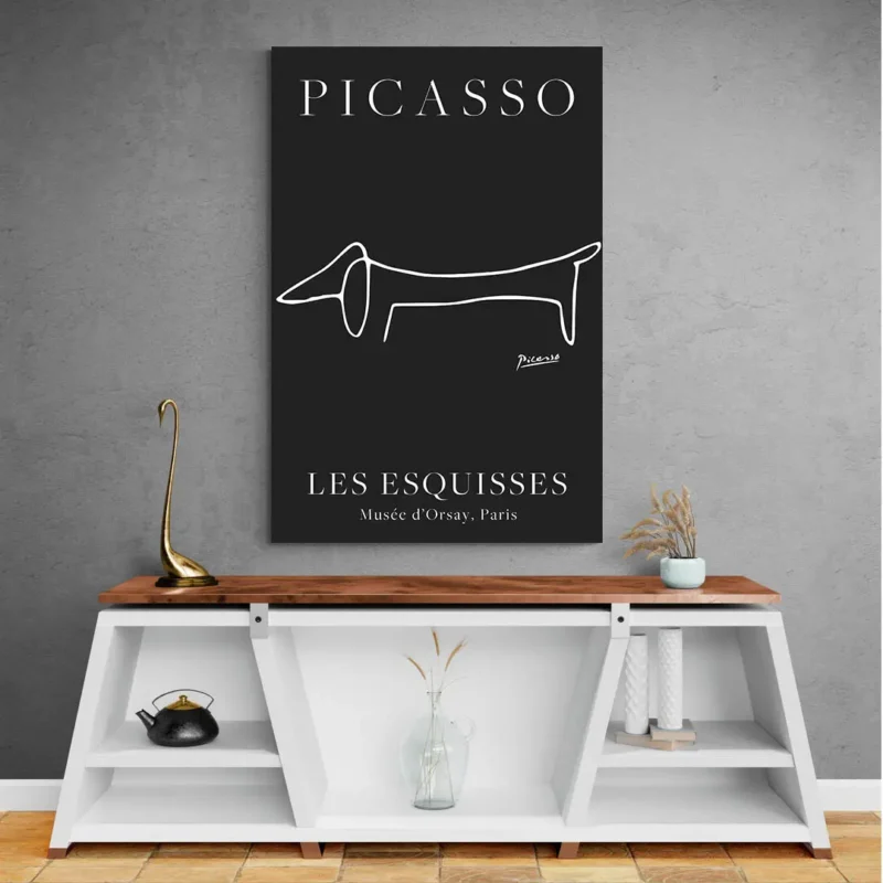 Affiche teckel Picasso