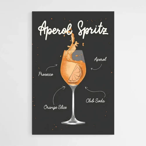 Affiche Aperol Spritz noire