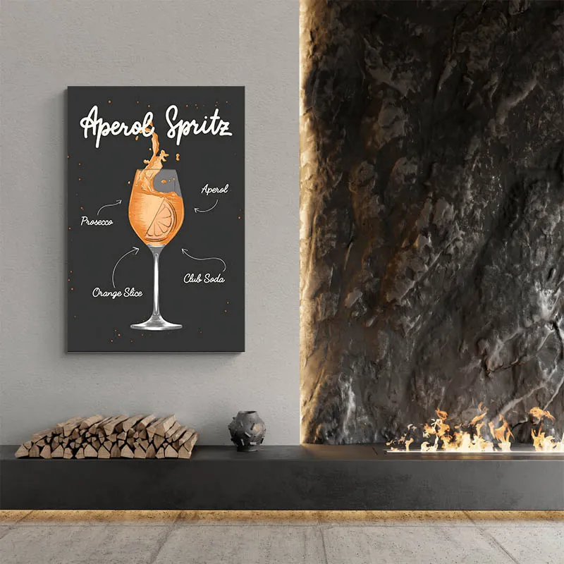 Affiche Aperol Spritz noire