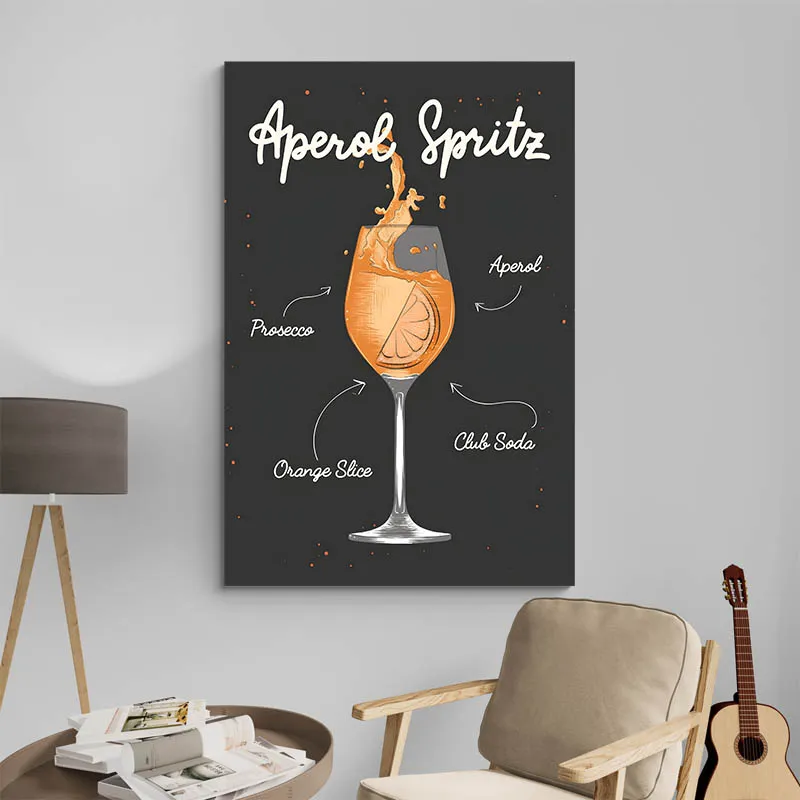 Affiche Aperol Spritz noire
