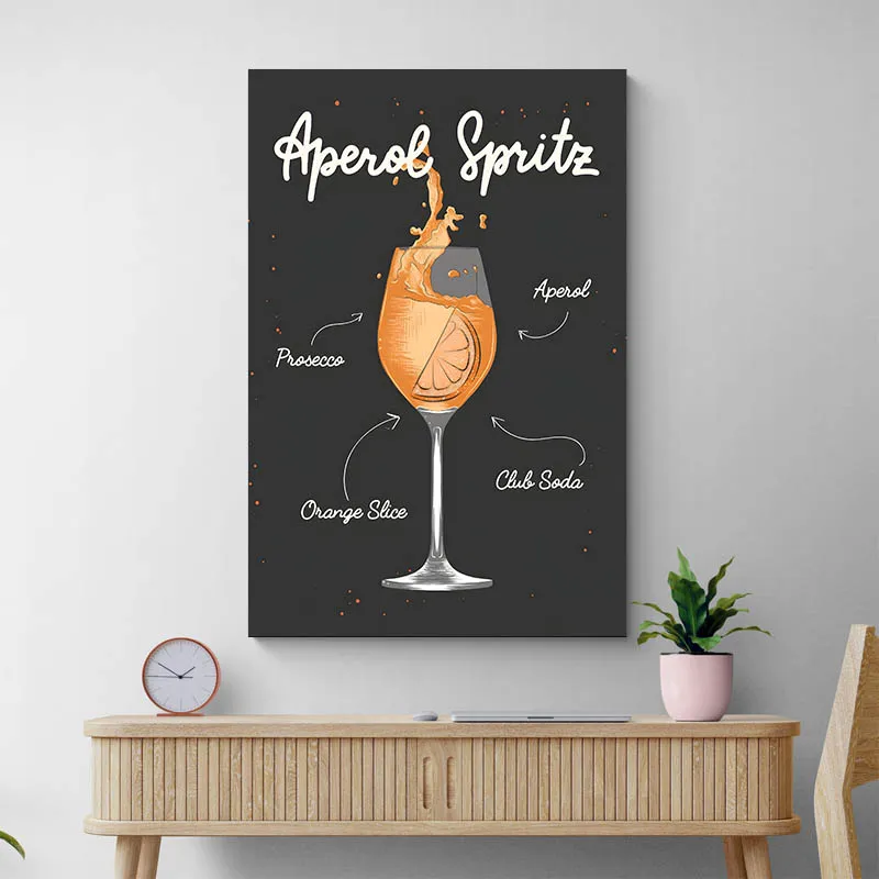 Affiche Aperol Spritz noire
