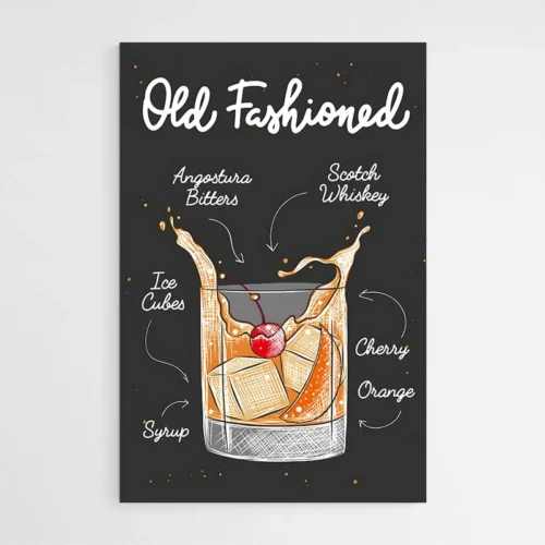 Affiche Old Fashioned noire