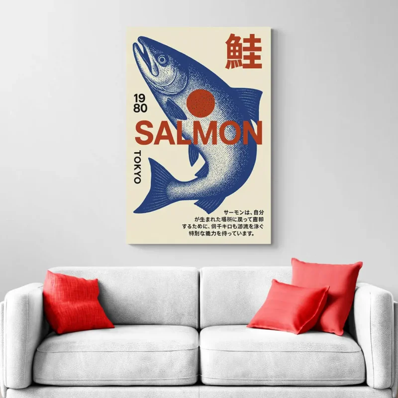 Affiche saumon japonais