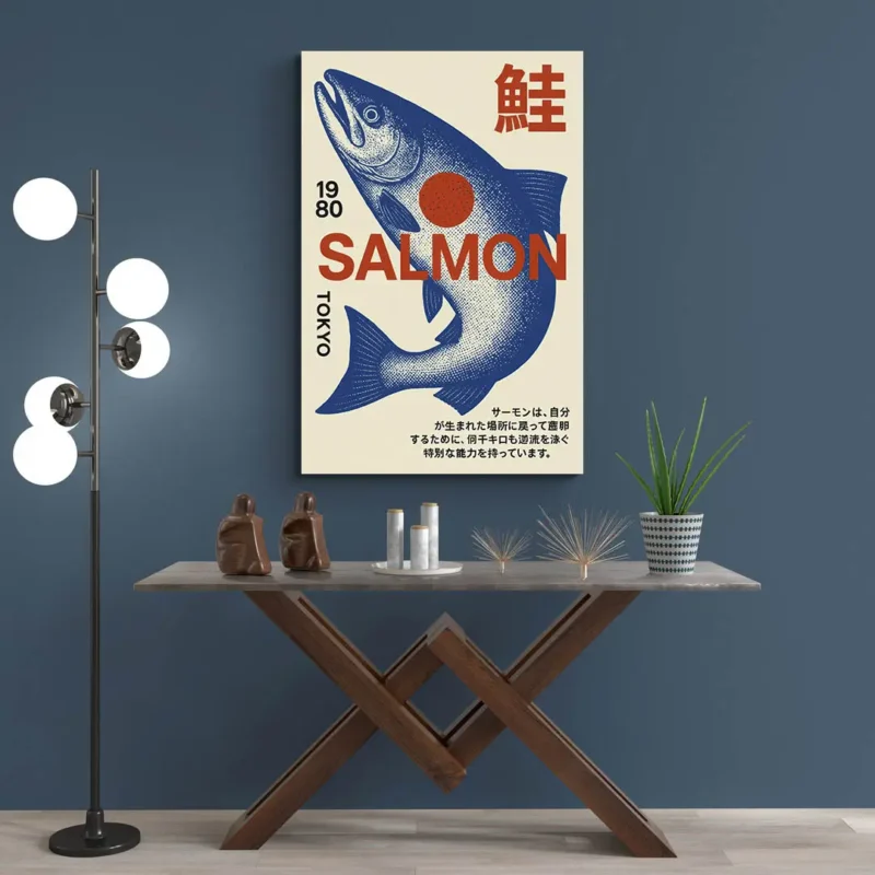 Affiche saumon japonais