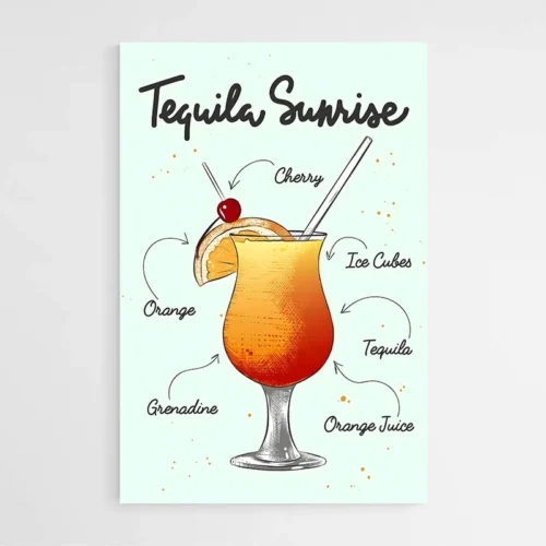 Affiche Tequila Sunrise