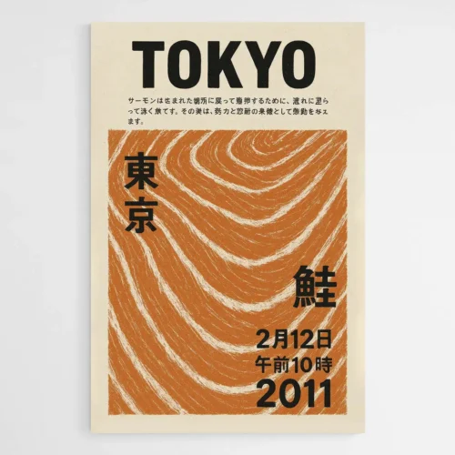 Affiche Tokyo japonais