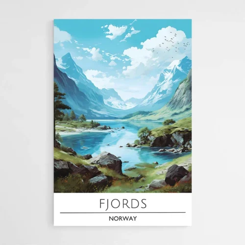 Affiche Voyage Fjords