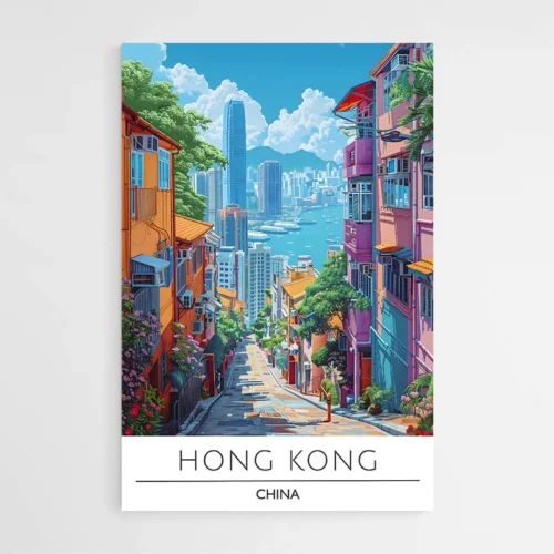 Affiche Voyage Hong Kong