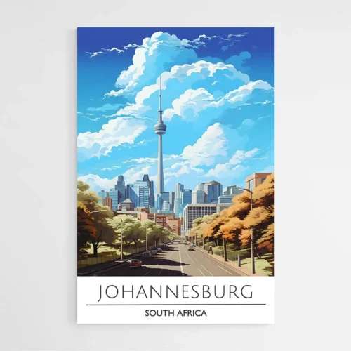 Affiche Voyage Johannesburg