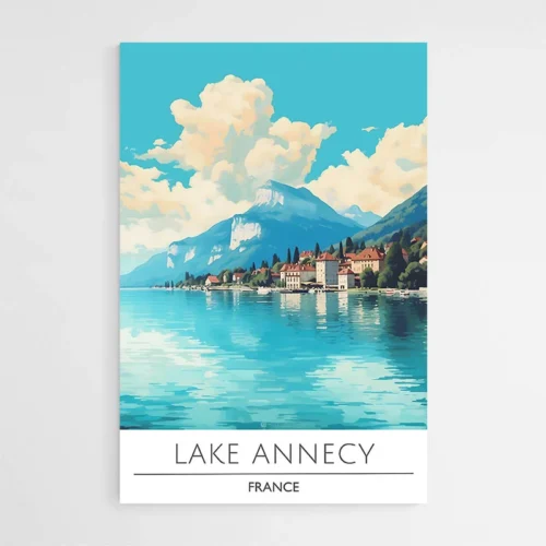 Affiche Voyage Lac Annecy