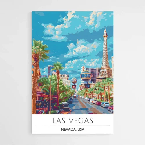 Affiche Voyage Las Vegas