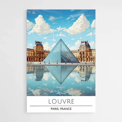 Affiche Voyage Louvre