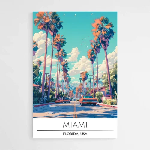 Affiche Voyage Miami