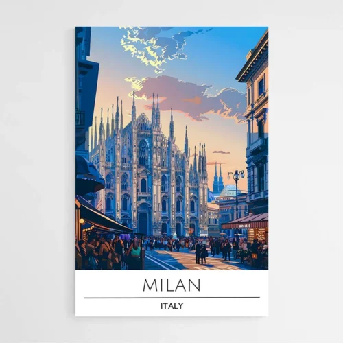 Affiche Voyage Milan