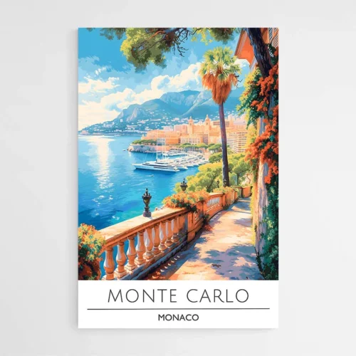 Affiche Voyage Monte Carlo