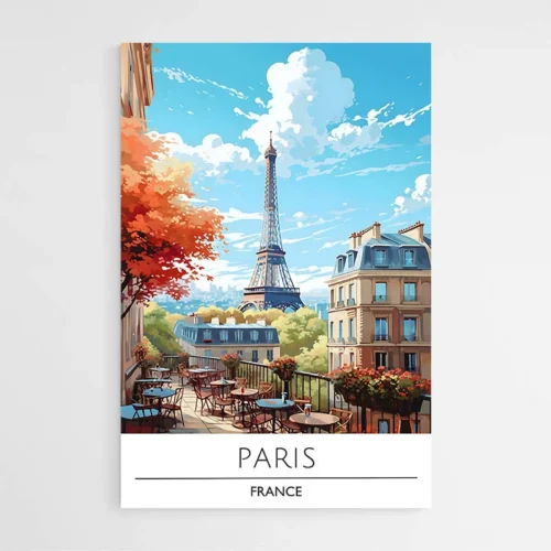 Affiche Voyage Paris France