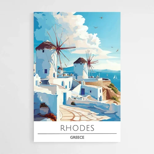 Affiche Voyage Rhodes