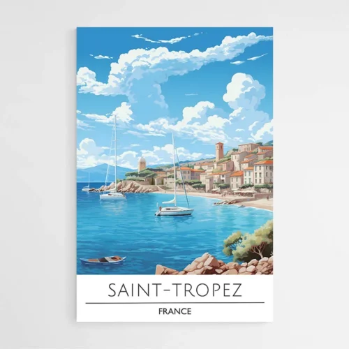 Affiche Voyage Saint Tropez