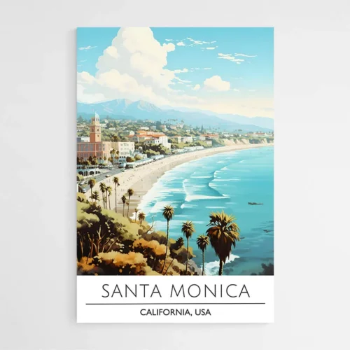 Affiche Voyage Santa Monica