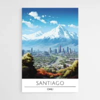 Affiche Voyage Santiago