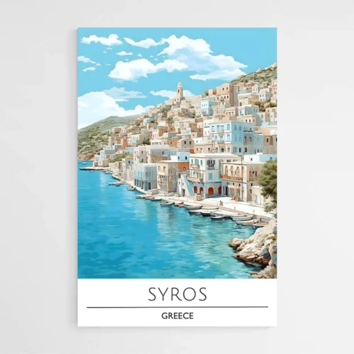 Affiche Voyage Syros