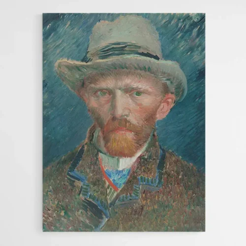 Autoportrait au Chapeau de Feutre Gris - Van Gogh