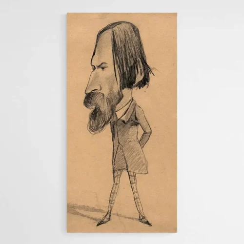 Caricature d'Auguste Vacquerie - Monet