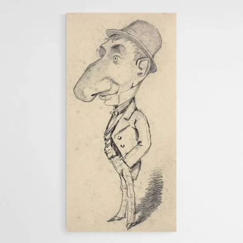 Caricature d'un homme au gros nez - Monet