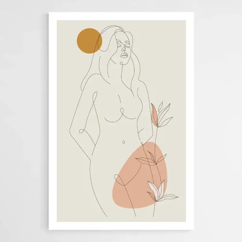 Dessin Corp Femme Minimaliste