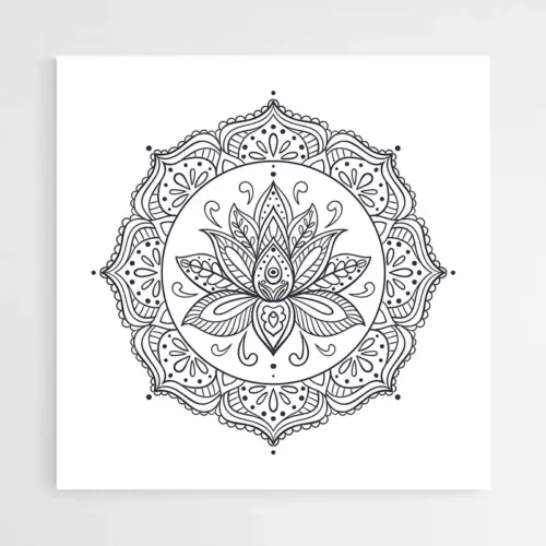 Dessin Lotus Mandala