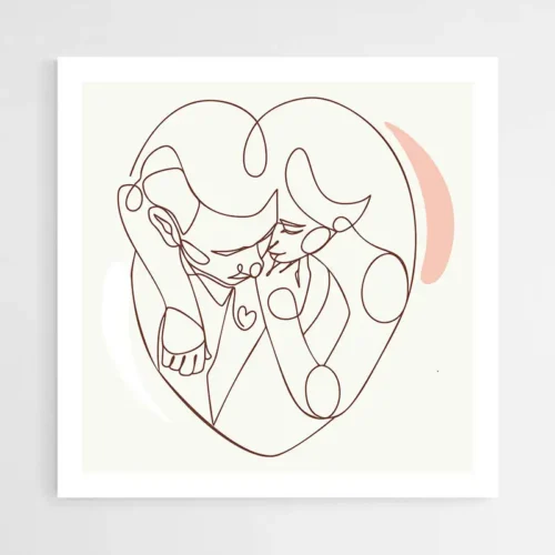 Dessin Minimaliste Amour