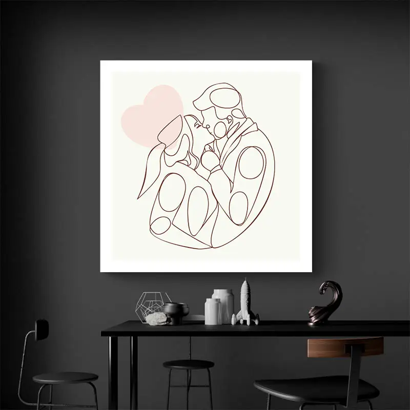 Dessin Minimaliste Baiser