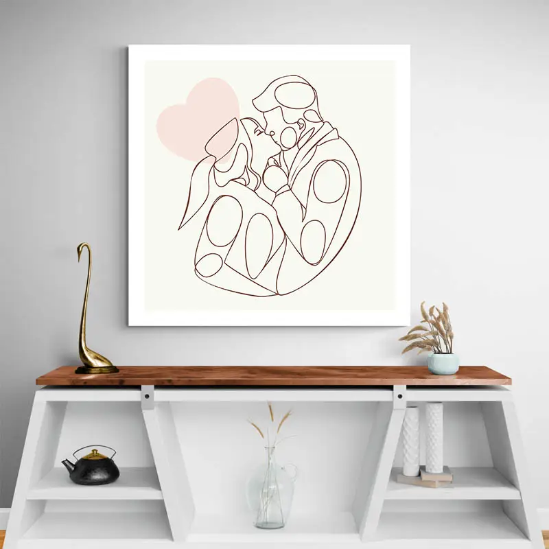 Dessin Minimaliste Baiser