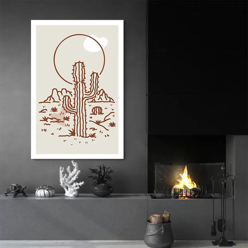 Dessin Minimaliste Cactus