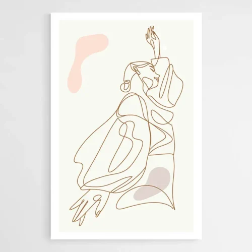 Dessin Minimaliste Danseuse