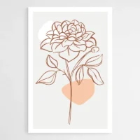 Dessin Minimaliste Fleur