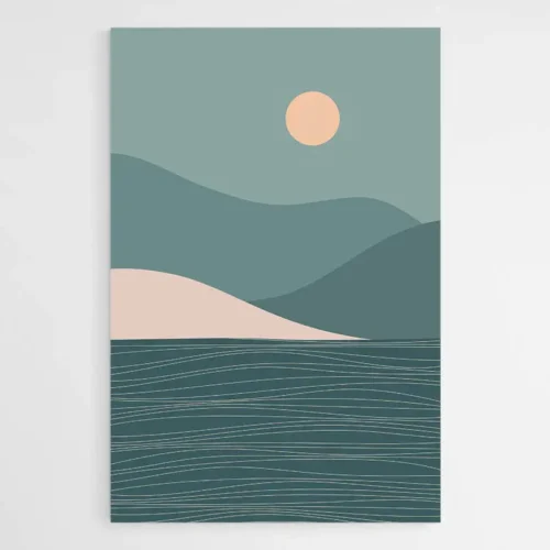 Dessin Minimaliste Mer