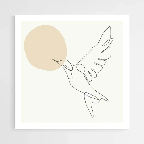 Dessin Oiseau Minimaliste