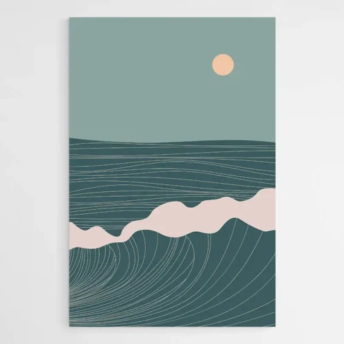 Dessin Vague Minimaliste