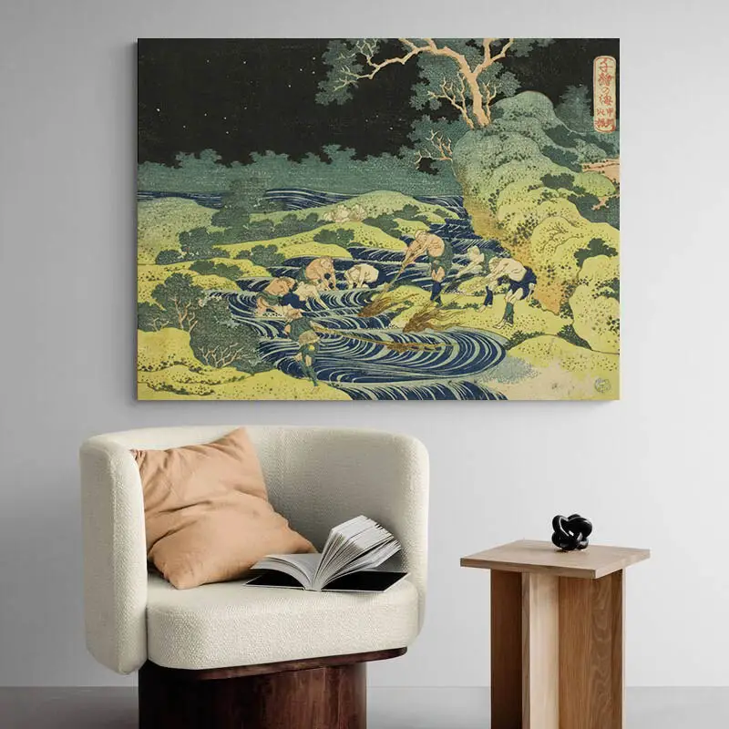 Les pêcheurs - Hokusai