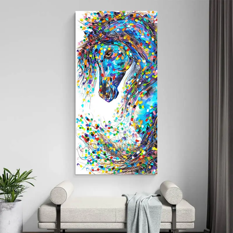 Peinture cheval Abstrait
