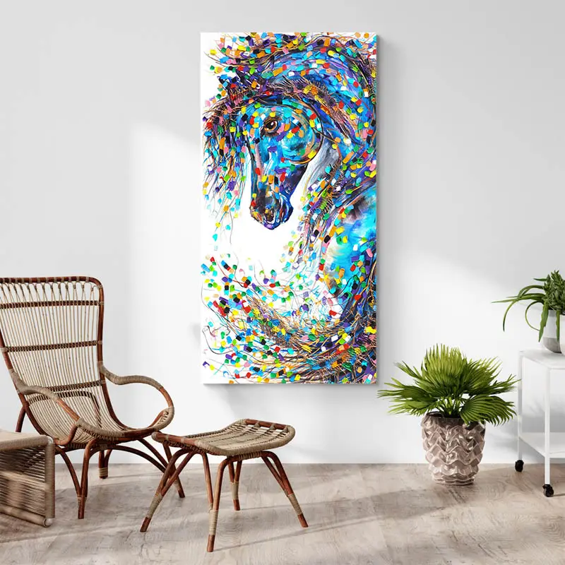 Peinture cheval Abstrait