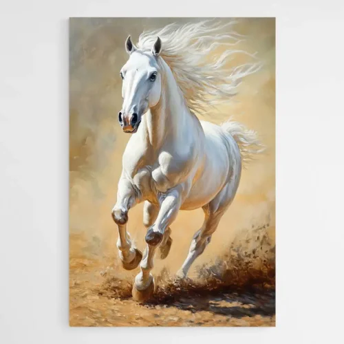 Peinture Cheval Blanc
