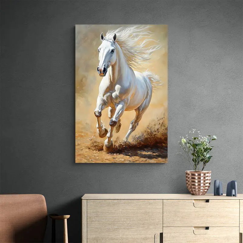 Peinture Cheval Blanc