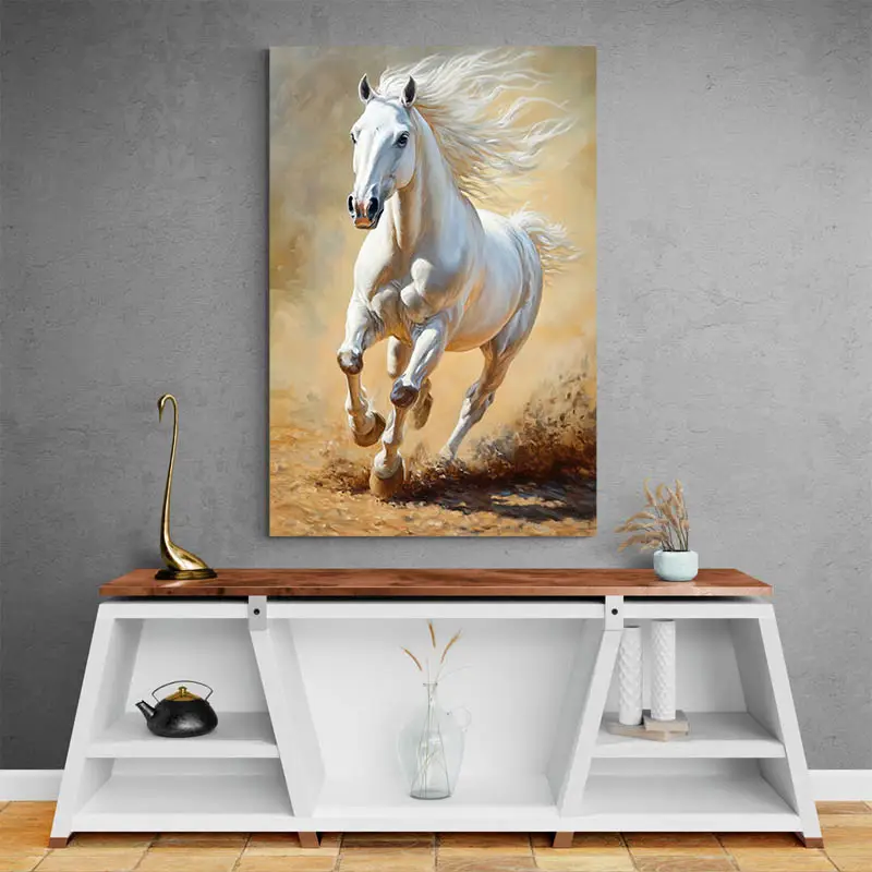 Peinture Cheval Blanc