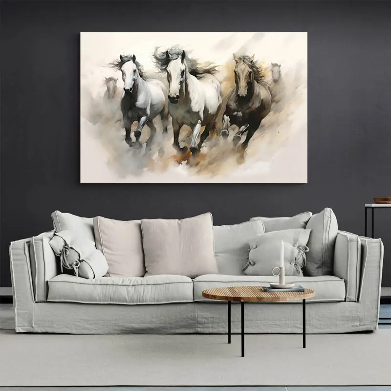 Peinture Chevaux Au Galop