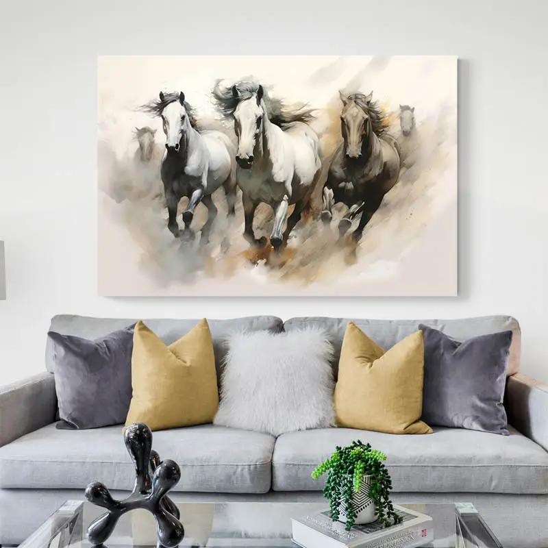 Peinture Chevaux Au Galop