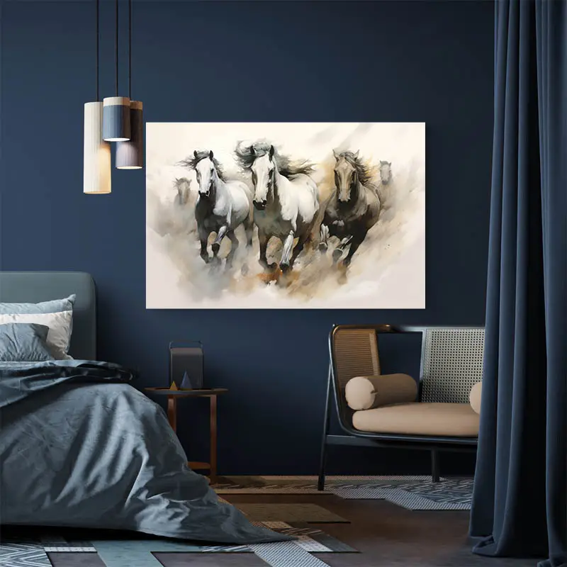 Peinture Chevaux Au Galop