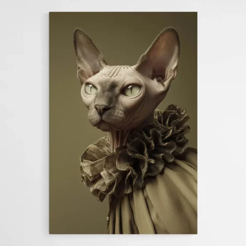 Tableau chat sphynx élégant