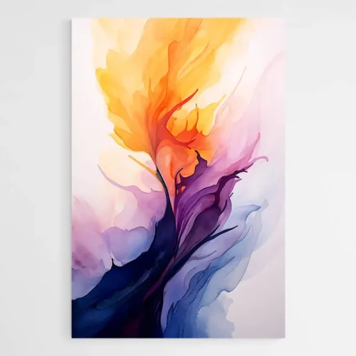 Tableau Abstrait Aquarelle